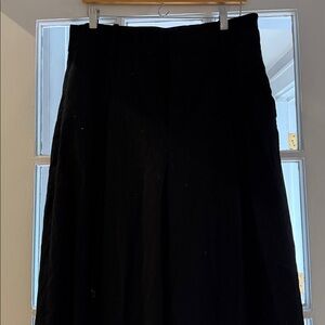 Banana Republic Classic Wide Leg Black Wool Pants 14